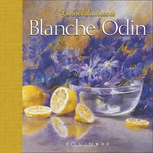 Carnet adresses Blanche Odin (demi-toile jaune)