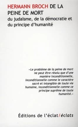 De la peine de mort, du judaïsme, de la démocratie et du principe d'humanité
