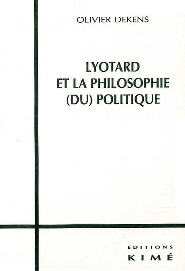Lyotard et la philosophie du politique