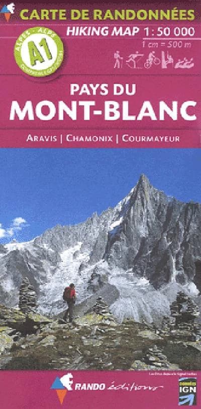 Mont - Blanc 1: 50 000 : Aravis - Chamonix - Courmayeur Al