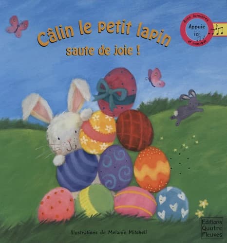 Câlin le petit lapin saute de joie !
