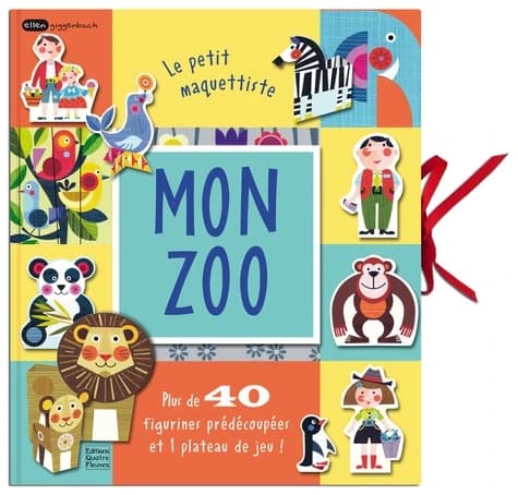 Le petit maquettiste : Mon zoo, plus de 40 figurines prédécoupées et 1 plateau de jeu ! : [Image à découper]