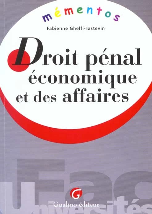 Droit pénal économique et des affaires