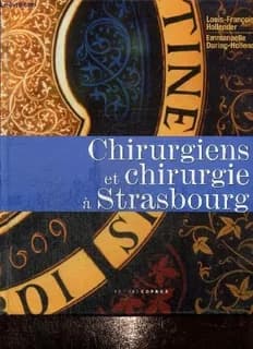 Chirurgiens et chirurgie à Strasbourg