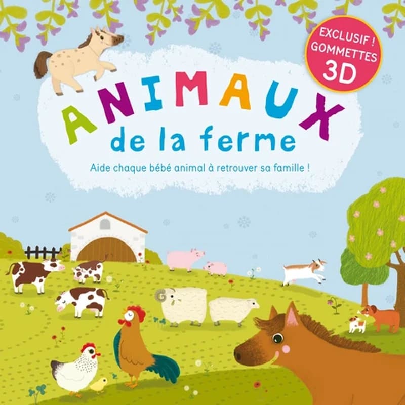Animaux de la ferme : aide chaque bébé animal à retrouver sa famille !