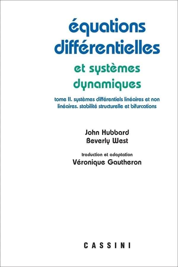 Systèmes différentiels linéaires et non linéaires, stabilité structurelle et bifurcations