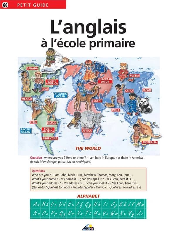 L'anglais à l'école primaire