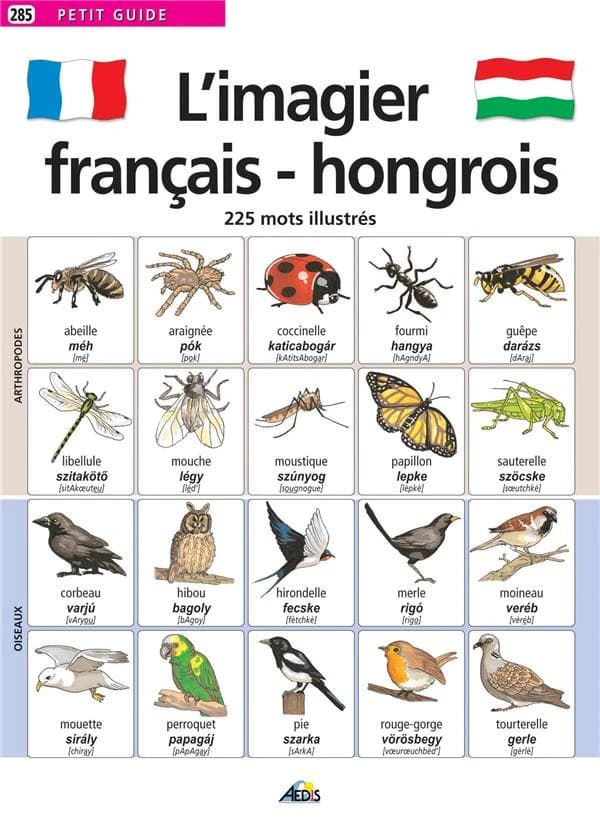 L'imagier français-hongrois ; 225 mots illustrés