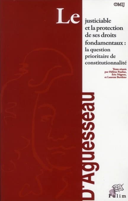 Le justiciable et la protection de ses droits fondamentaux : la question prioritaire de constitutionnalité : actes du colloque organisé à Limoges le 26 mars 2010