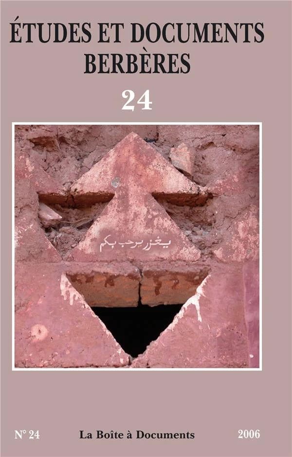 ETUDES ET DOCUMENTS BERBERES n.24
