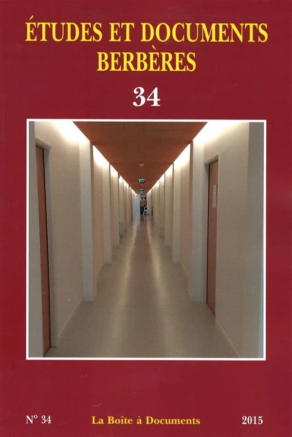 ETUDES ET DOCUMENTS BERBERES n.34 (édition 2016)