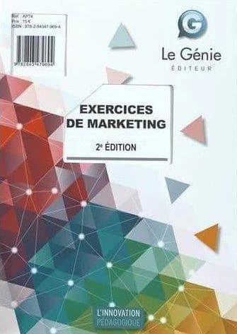 Exercices de marketing ; pochette de l'élève