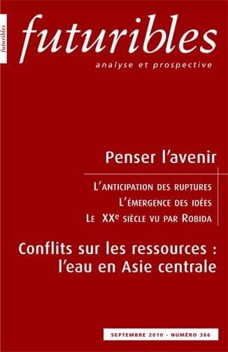 Futuribles n.366 : penser l'avenir ; conflits sur les ressources : l'eau en Asie centrale