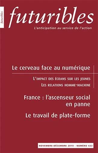 Futuribles 433, novembre-décembre 2019. Le cerveau face au numérique : L'impact des écrans sur les jeunes