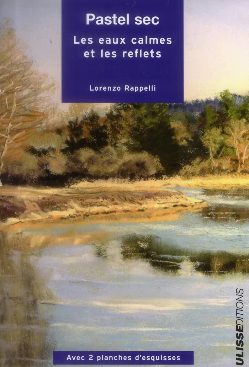 Pastel sec. Les eaux calmes et les reflets