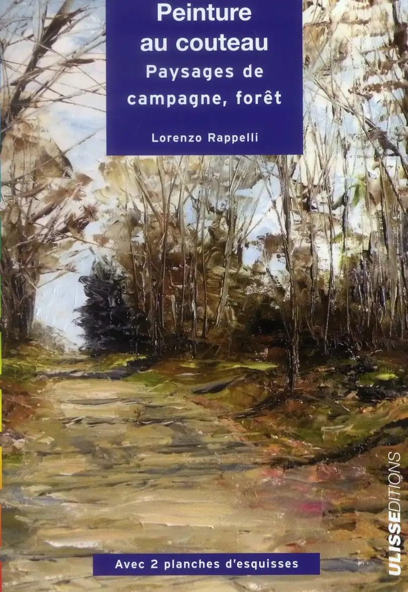 Peinture au couteau. Paysages de campagne, forêt