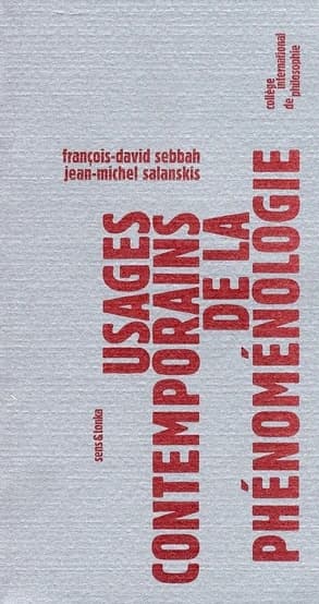 Usages contemporains de la phénoménologie