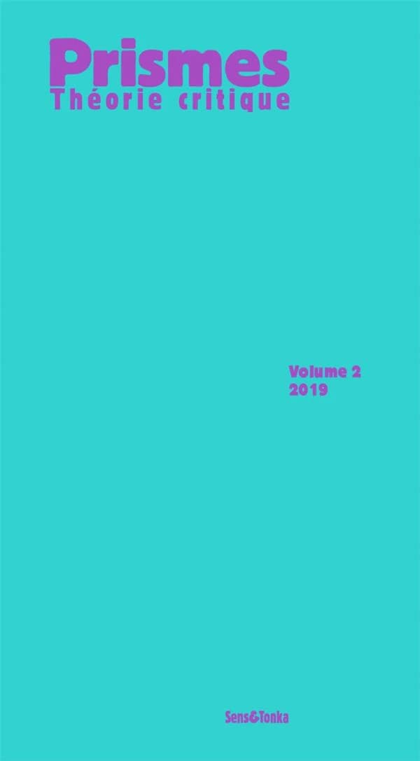 Prismes,  théorie critique n.2 : 2019