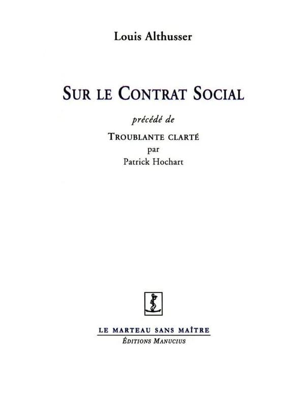 Sur le "Contrat social"