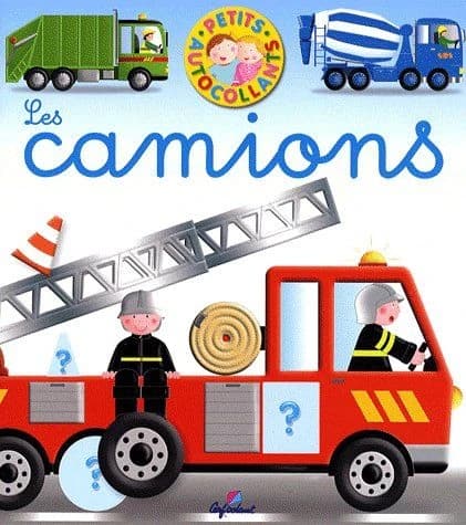PETITS AUTOCOLLANTS ; les camions