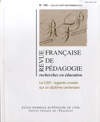 Le CAP : regards croisés sur un diplôme centenaire