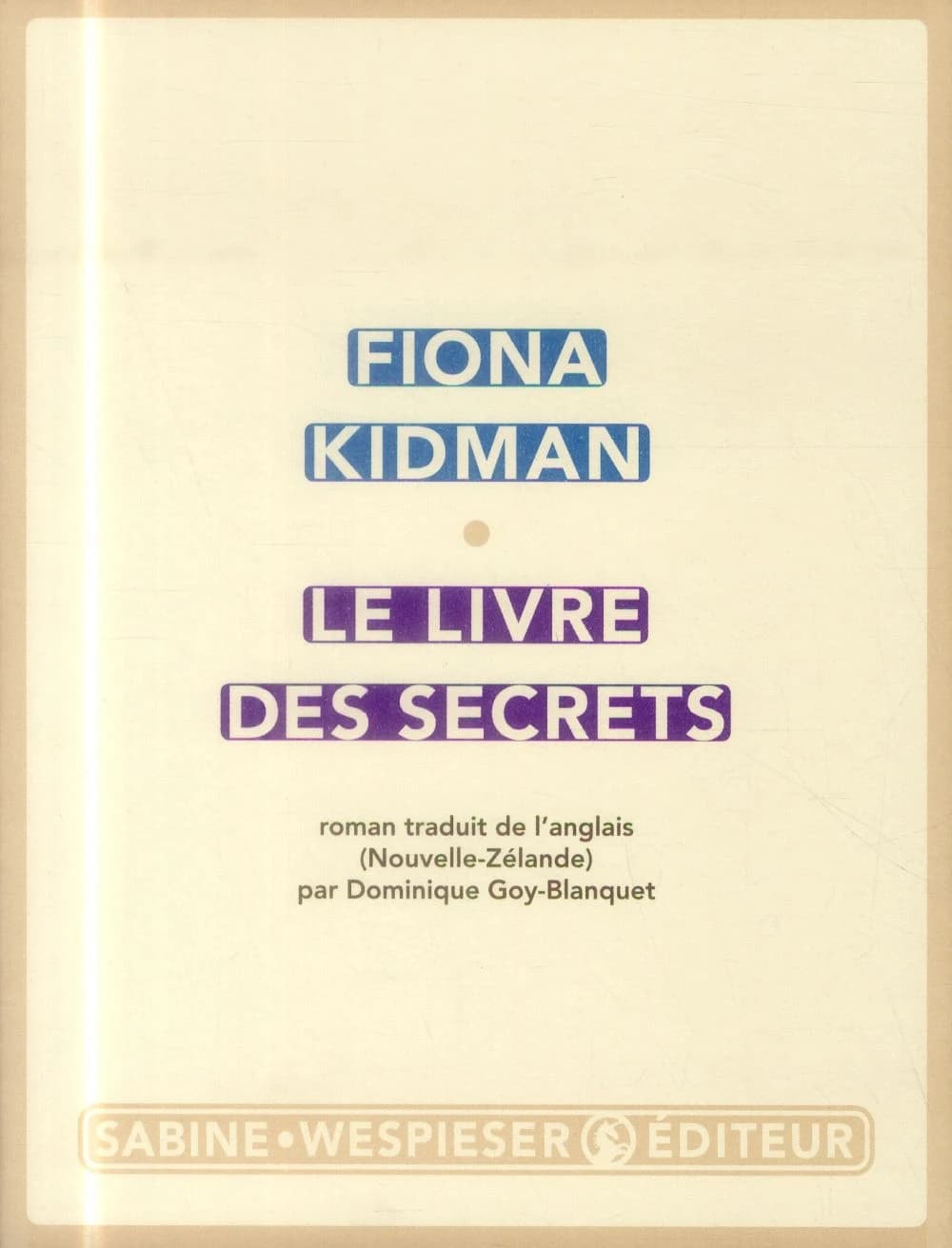 Le livre des secrets : roman