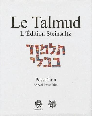 Le Talmud : l'édition Steinsaltz. [XX], Pessa'him : 'Arvei Pessa'him