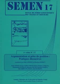 Argumentation et prise de position, pratiques discursives