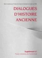 Dialogues d'histoire ancienne, supplément n° 4