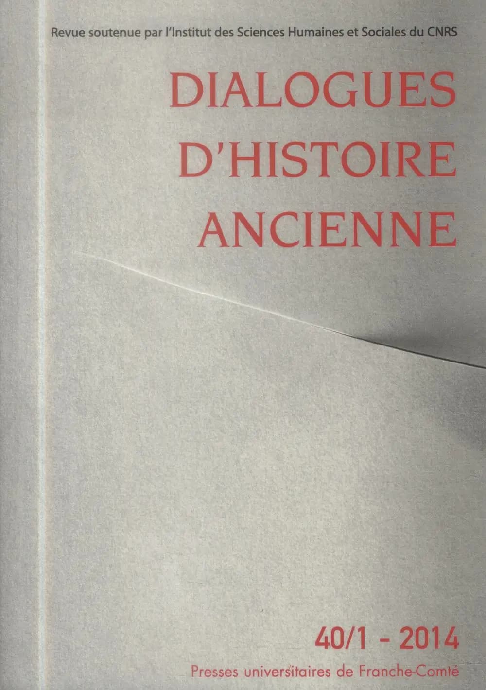 Dialogues d'histoire ancienne n.40