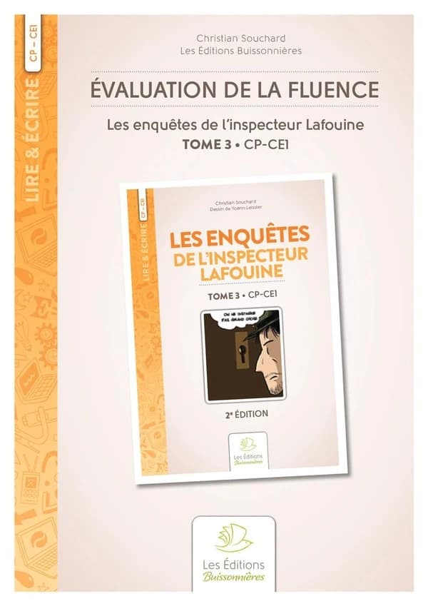 Les enquêtes de l'inspecteur Lafouine, évaluation de la fluence : tome 3, CP-CE1