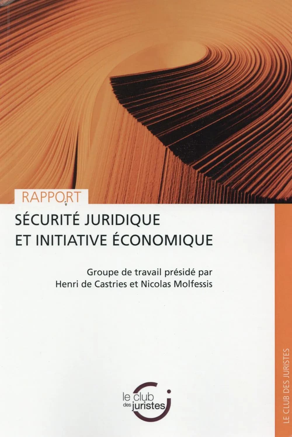 Sécurité juridique et initiative économique : mai 2015