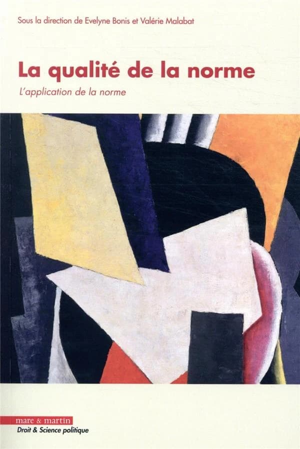 La qualité de la norme. Tome 2, L'application de la norme