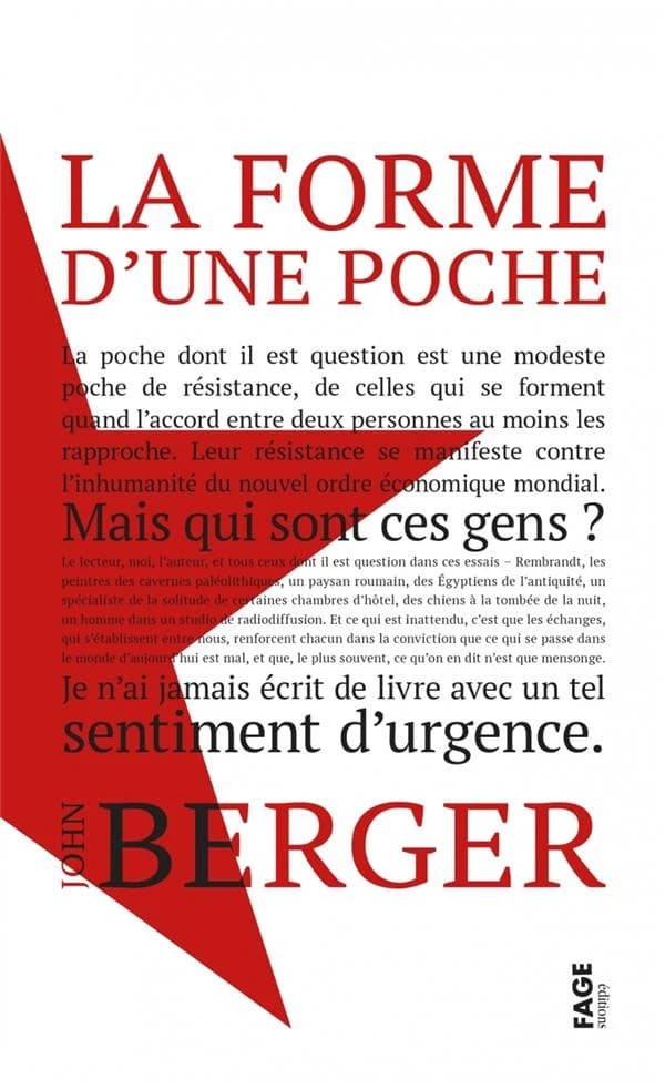 La forme d'une poche : essais
