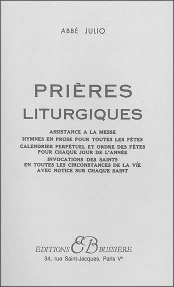 Prières liturgiques : assistance à la messe, hymnes et proses pour toutes les fêtes, calendrier perpétuel et ordre des fêtes pour chaque jour de l'année, invocation des saints...