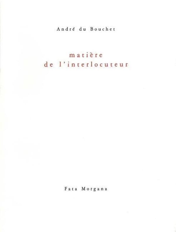 Matière de l'interlocuteur