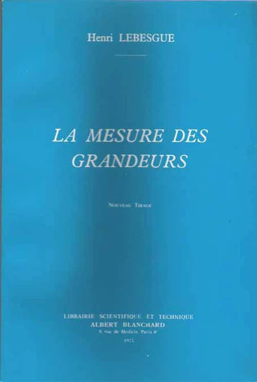 La Mesure des grandeurs