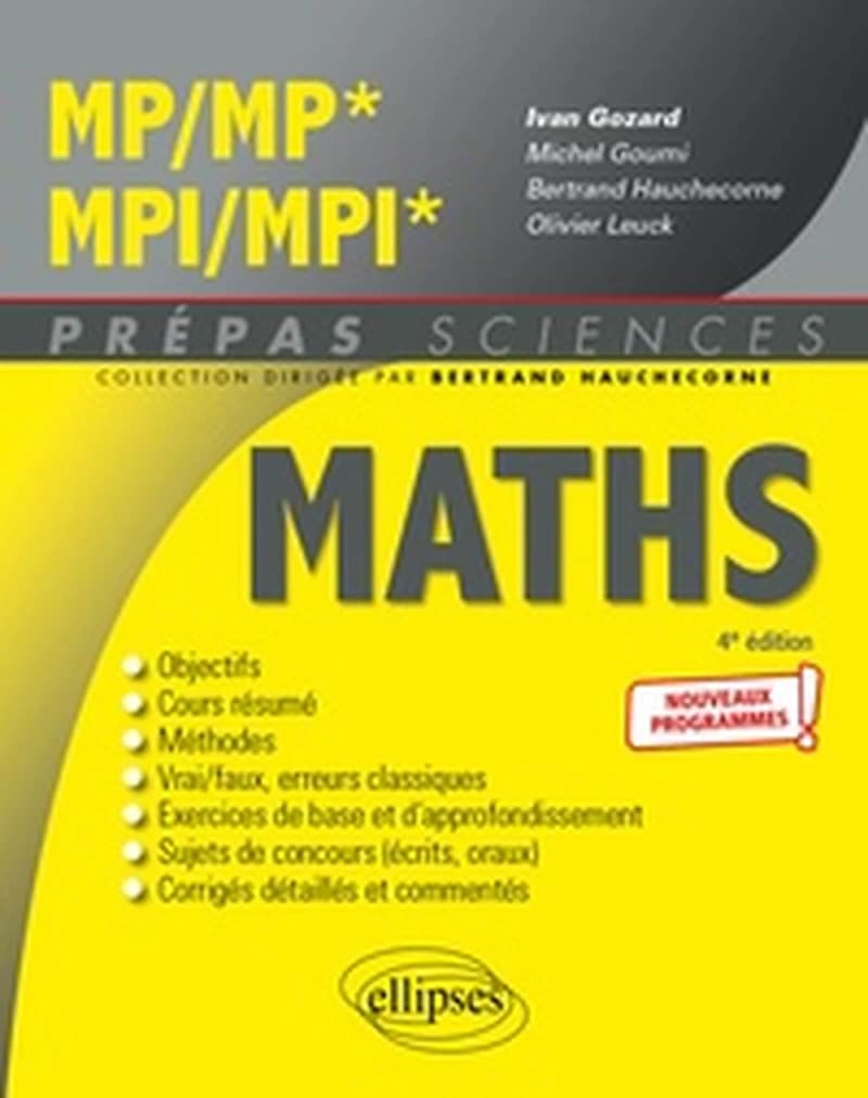 Mathématiques à l'usage des mécaniciens