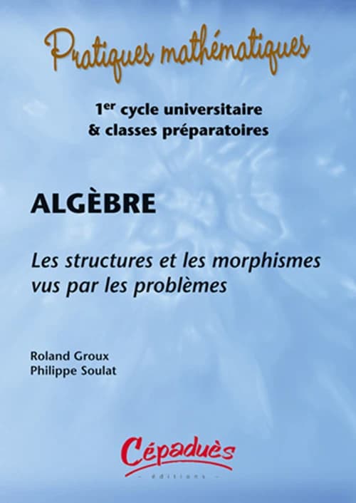 Algèbre : les structures et les morphismes vus par les problèmes
