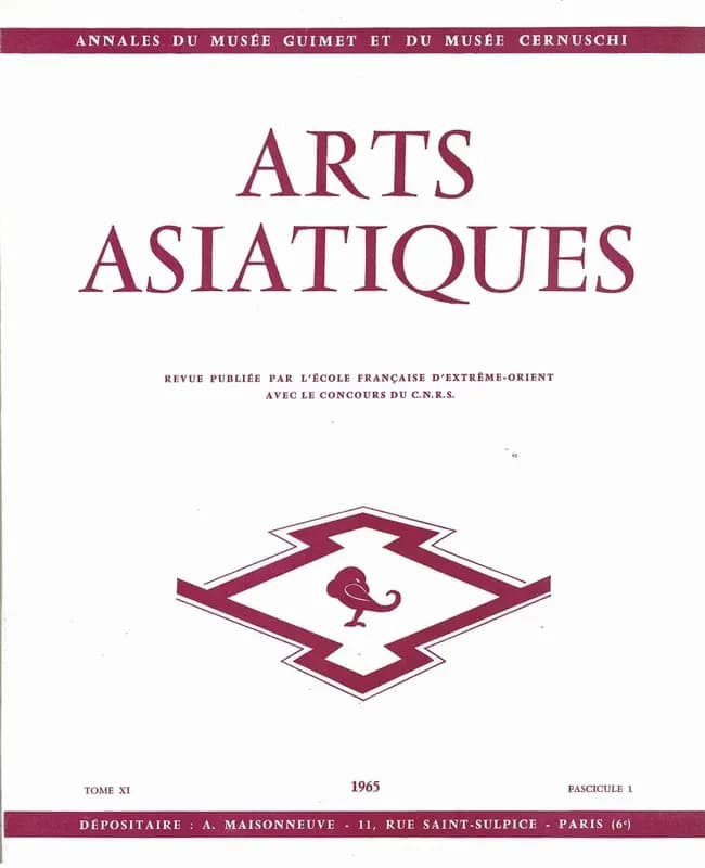 Arts asiatiques Tome 11-1 (1973)