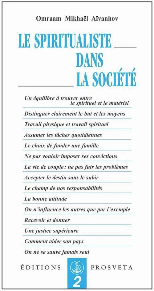 Le spiritualiste dans la société