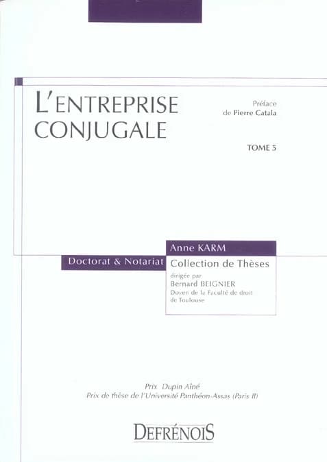 L'entreprise conjugale