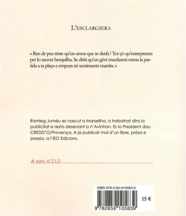 L'esclargiera : roman