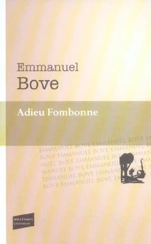 Adieu Fombonne : roman