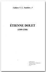 Étienne Dolet : 1509-1546 : [actes du colloque de Paris, 14 mars 1985]