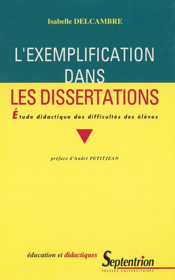 L'exemplification dans les dissertations : étude didactique des difficultés des élèves