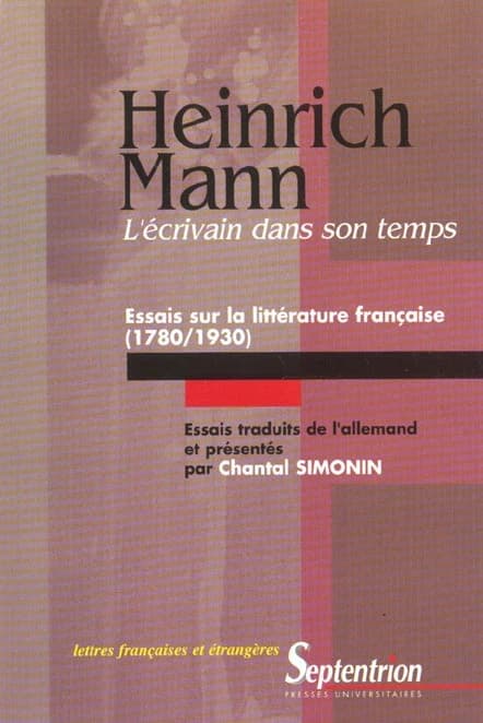 L'écrivain dans son temps : essai sur la littérature française, 1780-1930