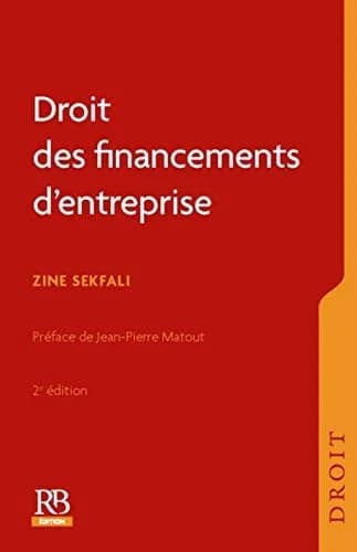 Droit des financements d'entreprise (2e éd.) Zine Sekfali ; préface de Jean-Pierre Mattout