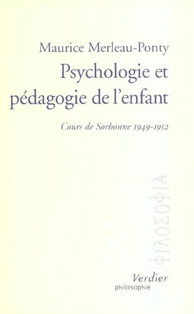 Psychologie et pédagogie de l'enfant : cours de Sorbonne, 1949-1952