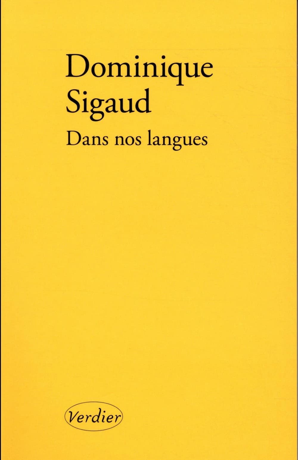 Dans nos langues : récit